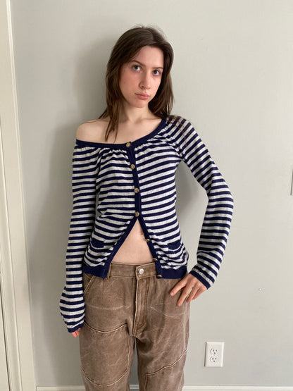 90s Sailor Cashmere Cardigan -XS/S