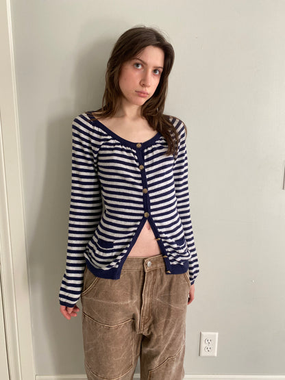 90s Sailor Cashmere Cardigan -XS/S