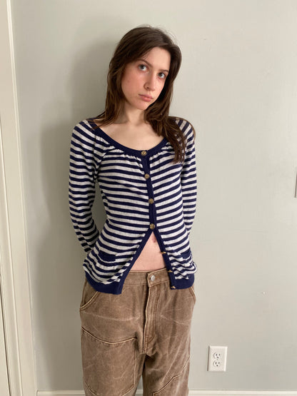 90s Sailor Cashmere Cardigan -XS/S