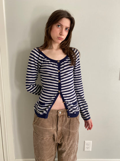 90s Sailor Cashmere Cardigan -XS/S